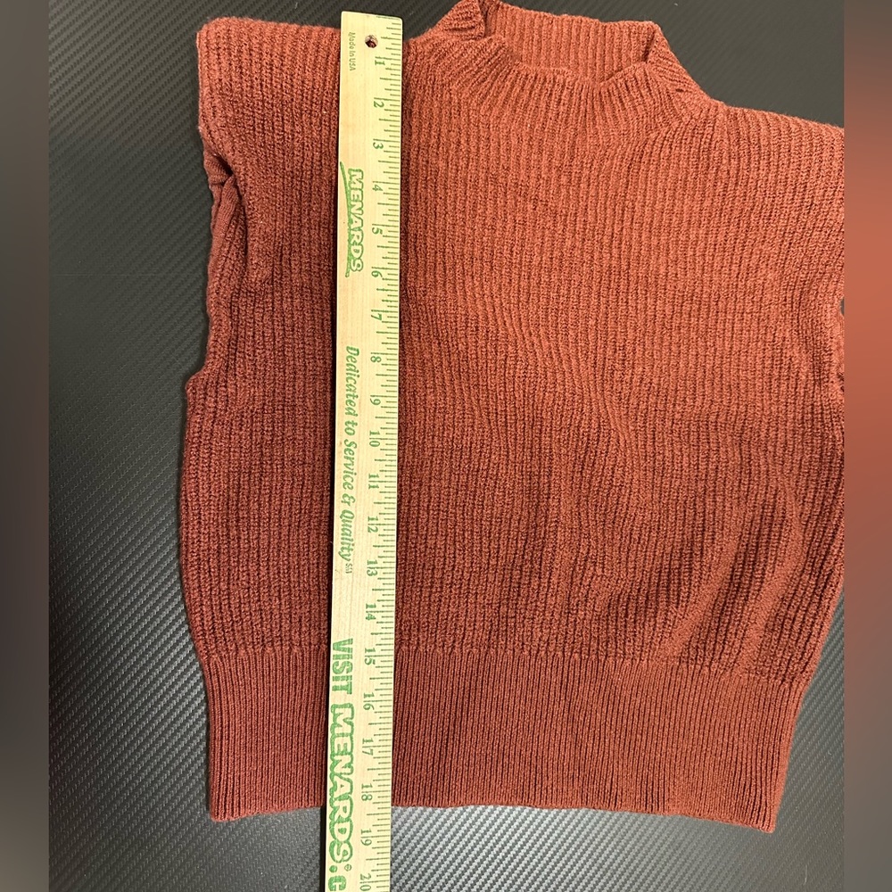 Babaton Red Wool Mock Neck Structured Sweater Ves… - image 6